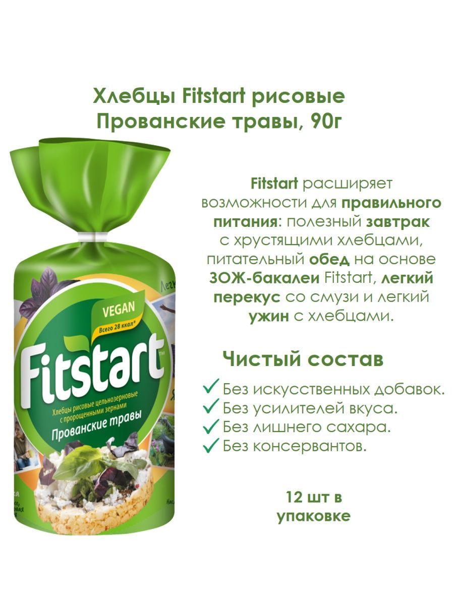 Хлебцы с фруктовыми вкусами от фирмы fitstart