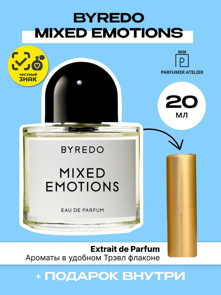 Byredo mixed emotions отзывы. Byredo Mixed emotions. Байредо микс Эмоушен Ноты.