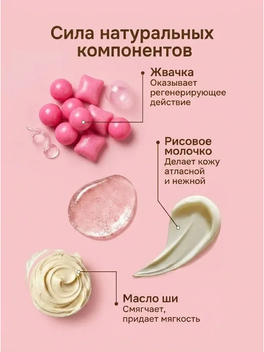 JERMiNAL -COSMETICS- Парфюмированный гель для душа Бабл гам, 1 литр, 1 л, фото 4