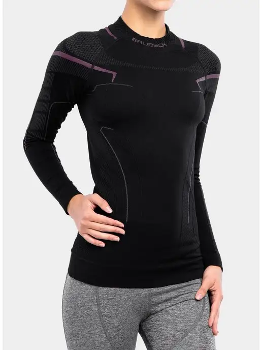 Brubeck Спортивная терморубашка Thermo Nilit, черный, фото 2