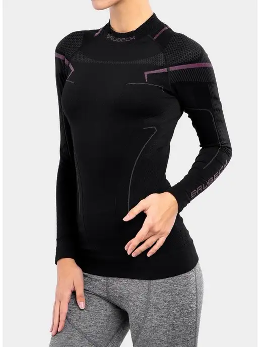 Brubeck Спортивная терморубашка Thermo Nilit, черный, фото 4