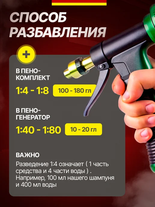 Mr.Brighton Автошампунь для бесконтактной мойки 5 литров концентрат, вариант, фото 7