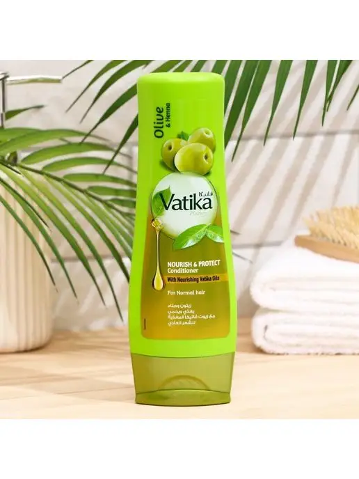 Dabur Кондиционер для волос Vatika Оливковый Дабур Ватика, зеленый, фото 2