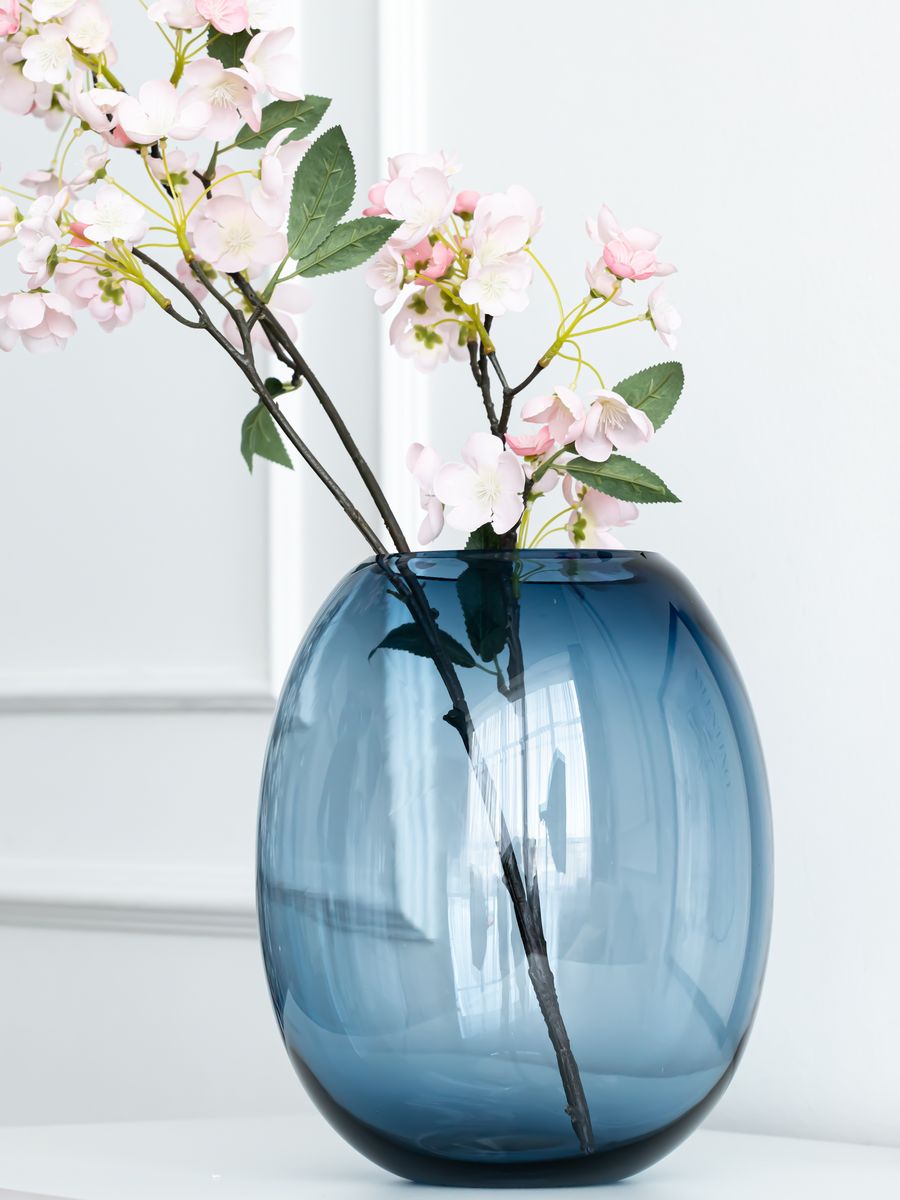 Blue Flower Vase Centerpiece