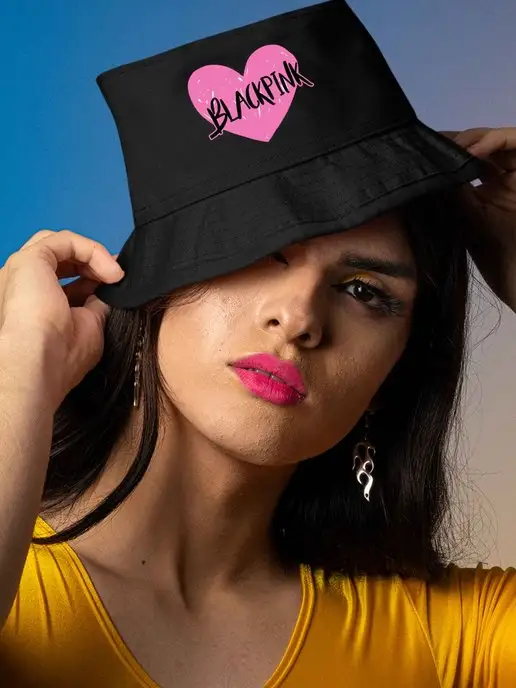 ENANDI Панама K-POP Blackpink, черный