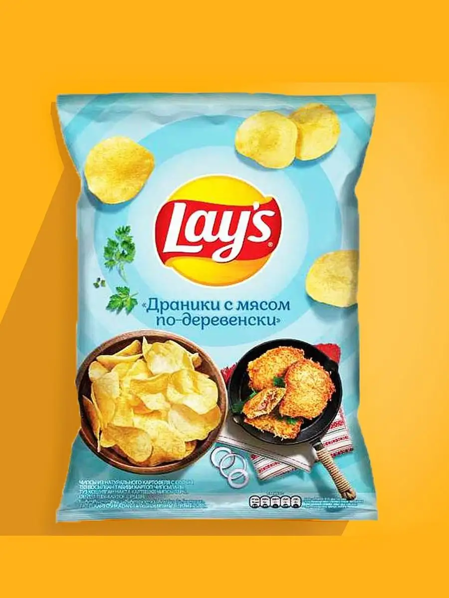 Чипсы Lays Из печи, лисички в сметане, 85 г