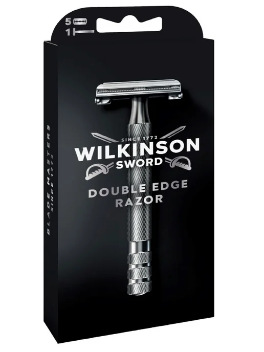 Wilkinson Sword Premium Станок для бритья Т-образный + 5лезвий, серый, фото 3