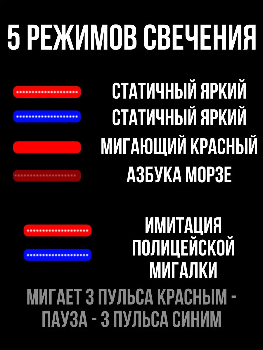 Габаритный вело фонарь на заднюю раму полицейская мигалка Bravus 165400508  купить за 360 ₽ в интернет-магазине Wildberries