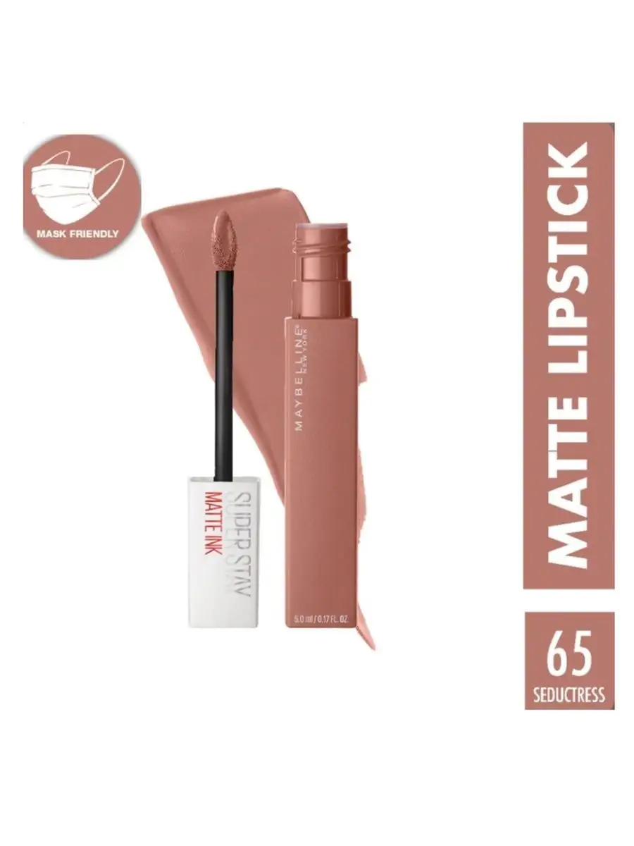 Суперстойкая жидкая матовая помада Super Stay Matte Ink 65 Maybelline New  York 165415664 купить за 1 390 ₽ в интернет-магазине Wildberries