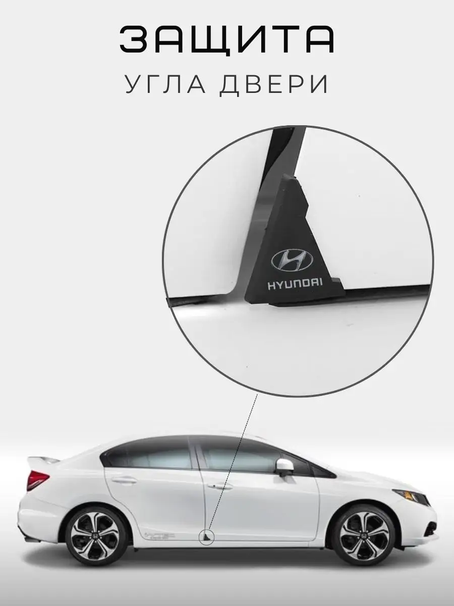 Защитные противоударные накладки на дверь Hyundai Автоэксперт 165420185  купить за 169 ₽ в интернет-магазине Wildberries