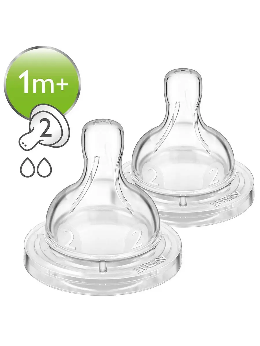 Соска силиконовая Avent Classic+ Быстрый поток (SCF/27) , купить в Cubi