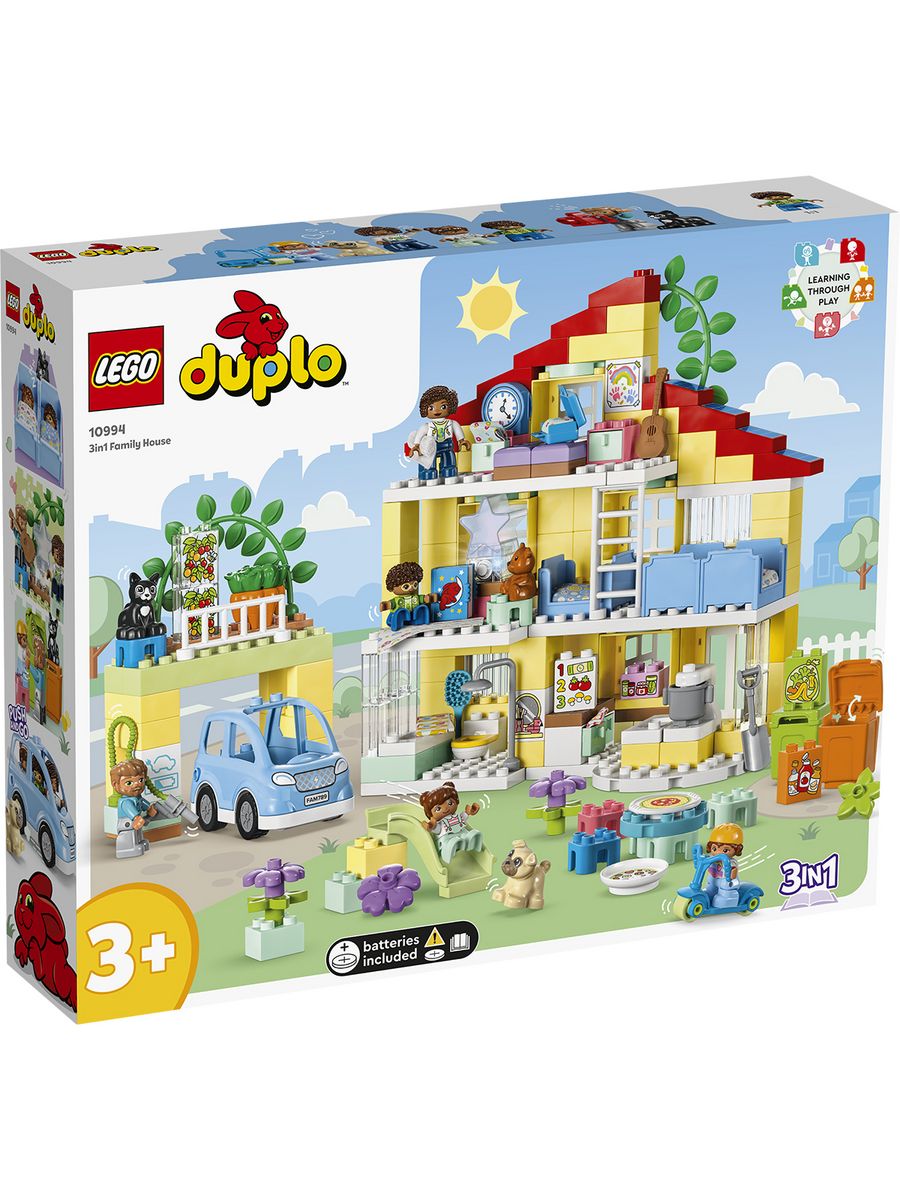 Конструктор Duplo 10994 Семейный дом 3в1 LEGO 165435694 купить за 14 437 ₽  в интернет-магазине Wildberries