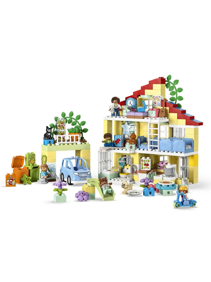 Конструктор Duplo 10994 Семейный дом 3в1 LEGO 165435694 купить за 14 437 ₽  в интернет-магазине Wildberries