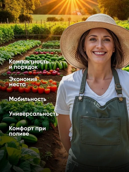 WMC Tools Шланг поливочный садовый на катушке с распылителем, зеленый, фото 5