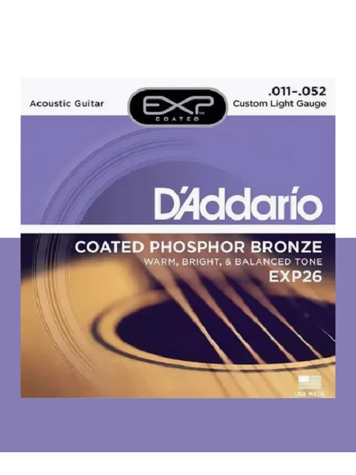 D'ADDARIO Струны для акустической гитары EXP26 (11-52)