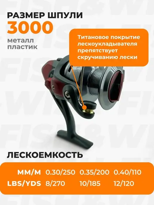 Kaida Катушка для спиннинга для рыбалки и фидера, серый, фото 2