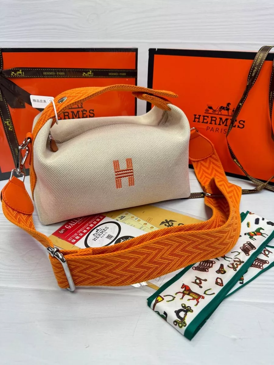 Сумка косметичка маленькая тканевая тоут Hermes Seva Fashion 165472157  купить за 5 478 ₽ в интернет-магазине Wildberries