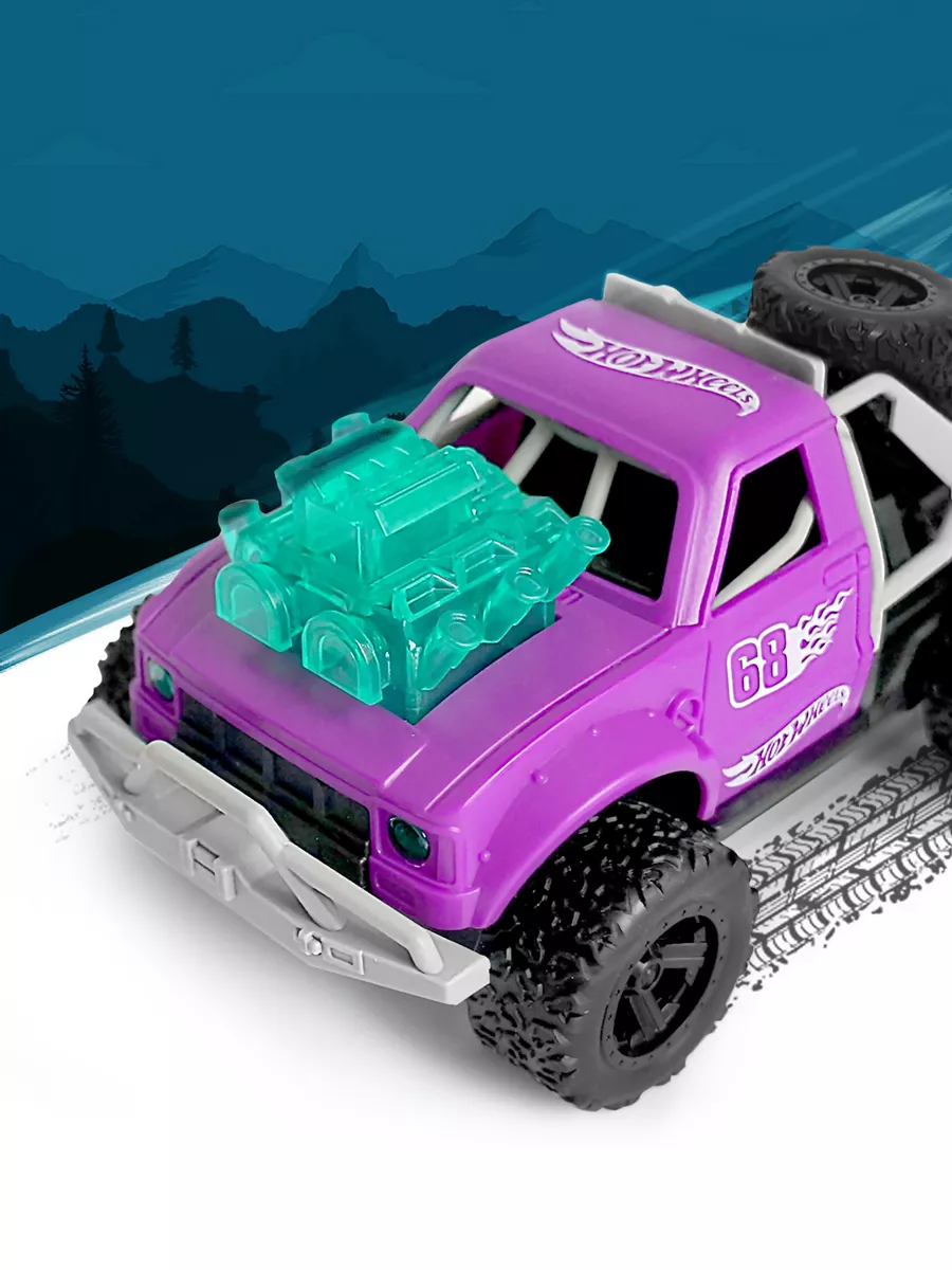 Машинка инерционная Monster Trucks со звуком светом Hot Wheels 165499445  купить за 650 ₽ в интернет-магазине Wildberries