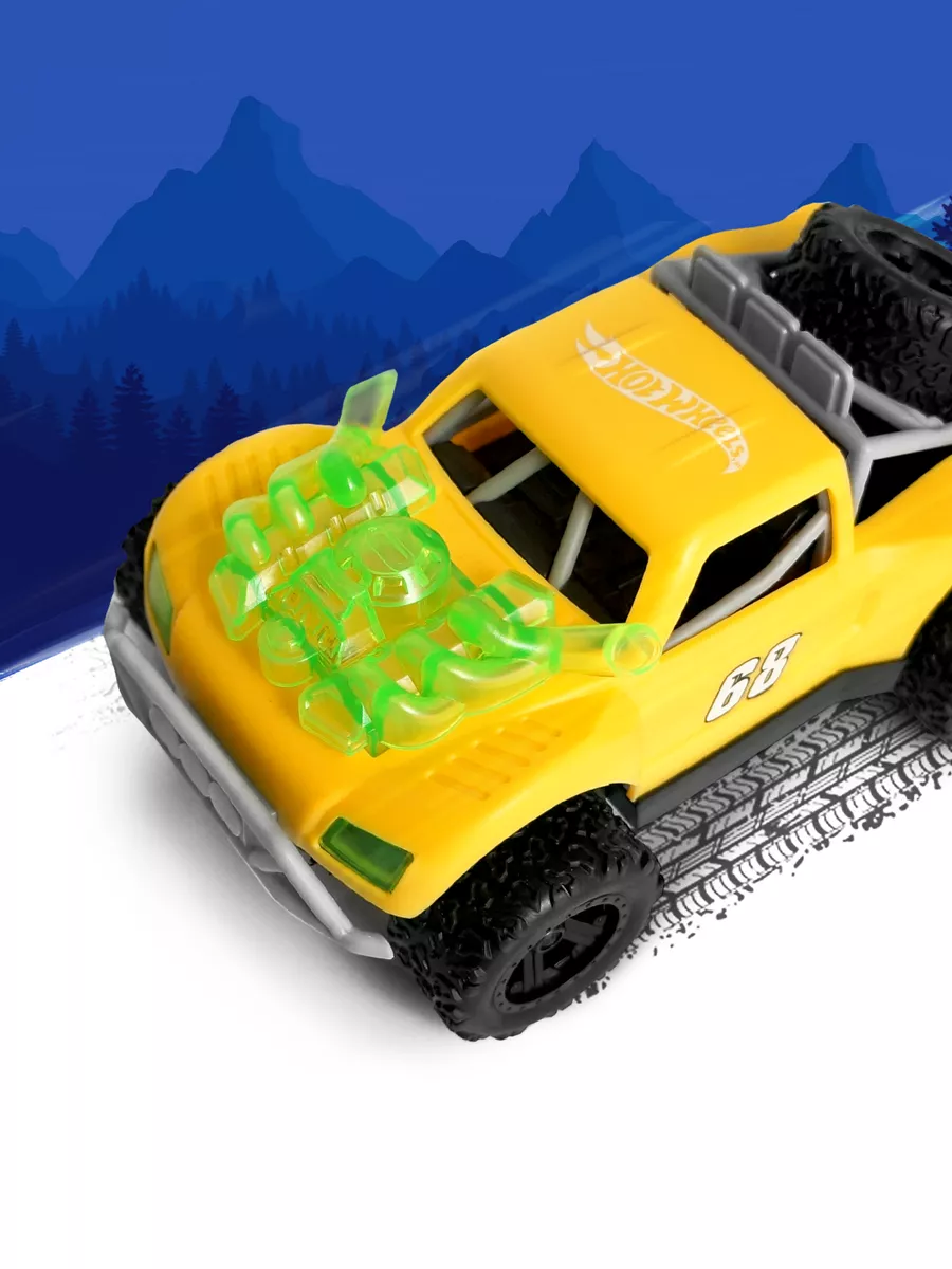 Машинка инерционная Monster Trucks со звуком светом Hot Wheels 165499446  купить за 650 ₽ в интернет-магазине Wildberries