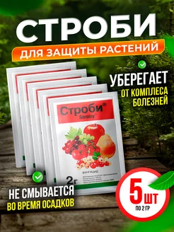 Строби фунгицид, 5 штук по 2 гр Ваш сад 165503305 купить за 225 ₽ в интернет-магазине Wildberries