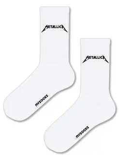 Носки с принтом Metallica Металлика MySocks 165525971 купить за 330 ₽ в интернет-магазине Wildberries