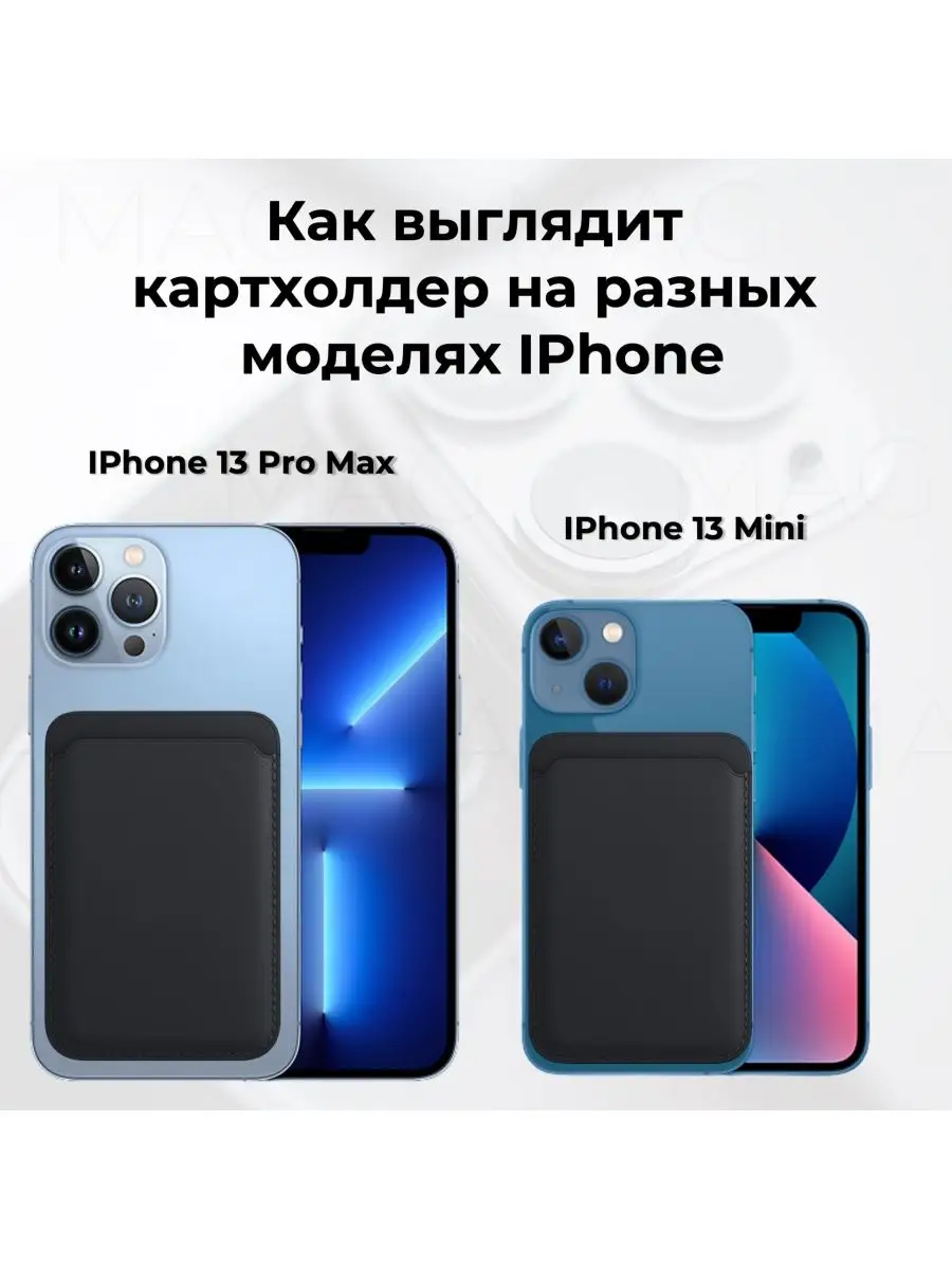 Магнитный чехол для карт с MagSafe Wallet для iPhone MАGstore 165529539  купить в интернет-магазине Wildberries