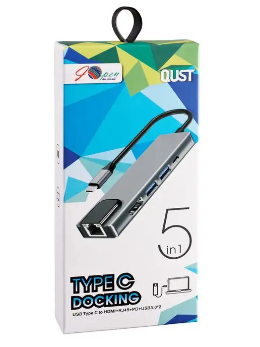 iOpen Док станция TYPE C USB хаб HDMI 4K 30Hz 2 USB 3.0 PD 3.0, вариант, фото 2