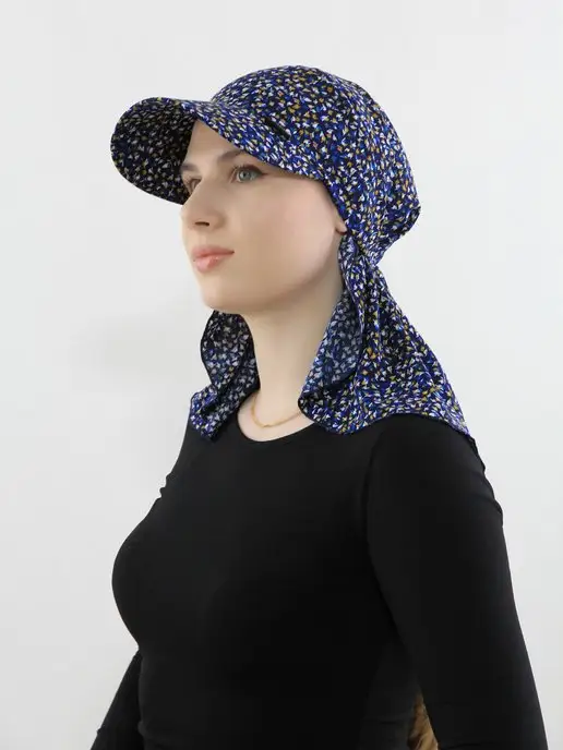 Мир ШЛЯП Бандана с козырьком летняя, зеленый, фото 4